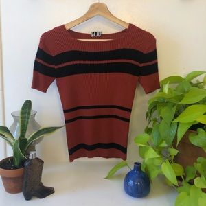 90s Ribbed Crop Top
